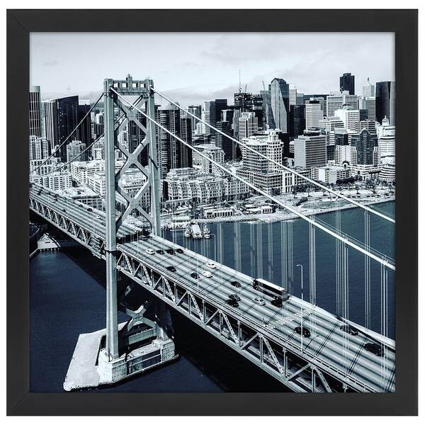 

Рамка для фотографий LegendArte Brücke und Wolkenkratzer, черный