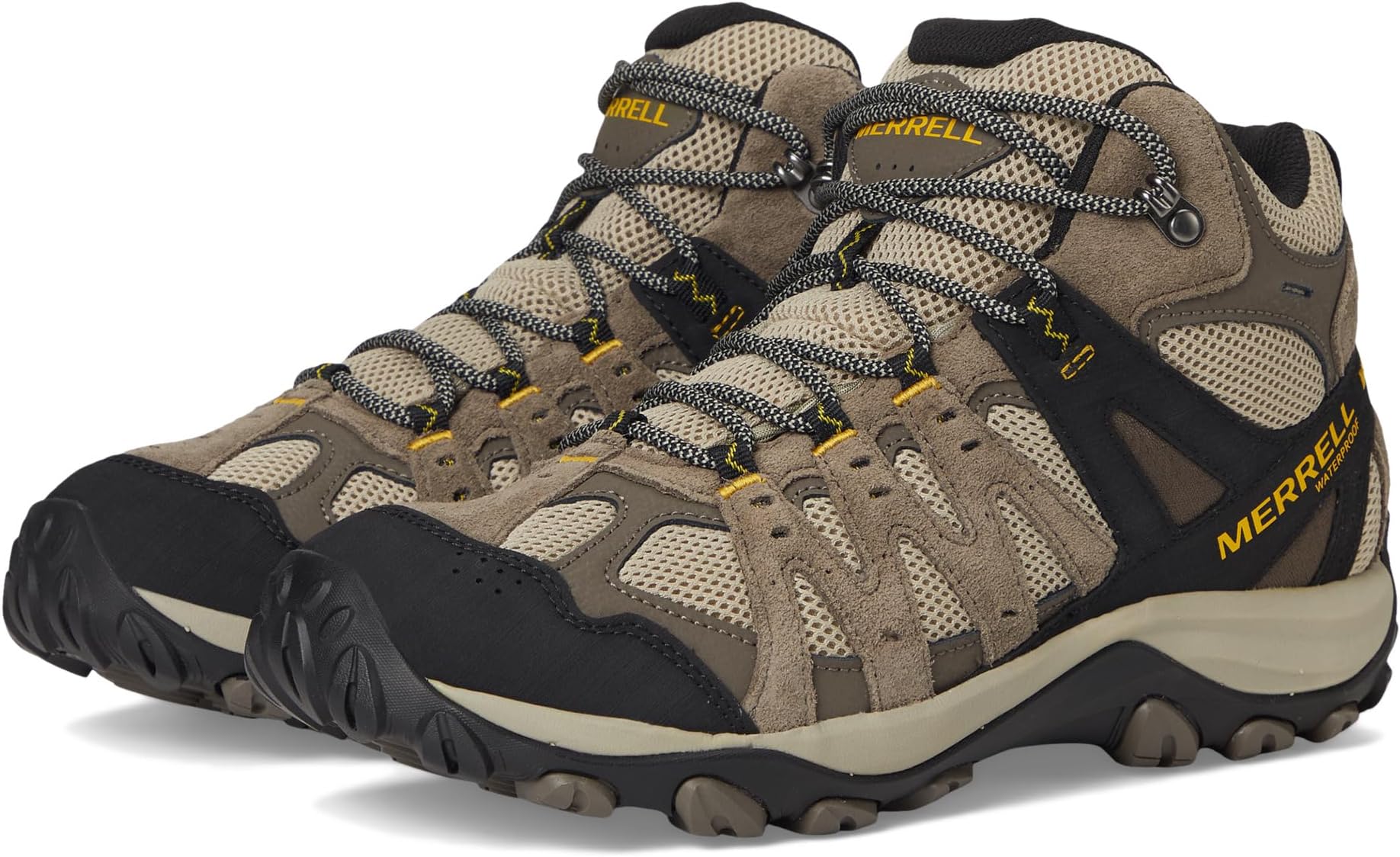 

Походная обувь Merrell Men's Accentor 3 Mid Wp, Boulder/Old Gold 1