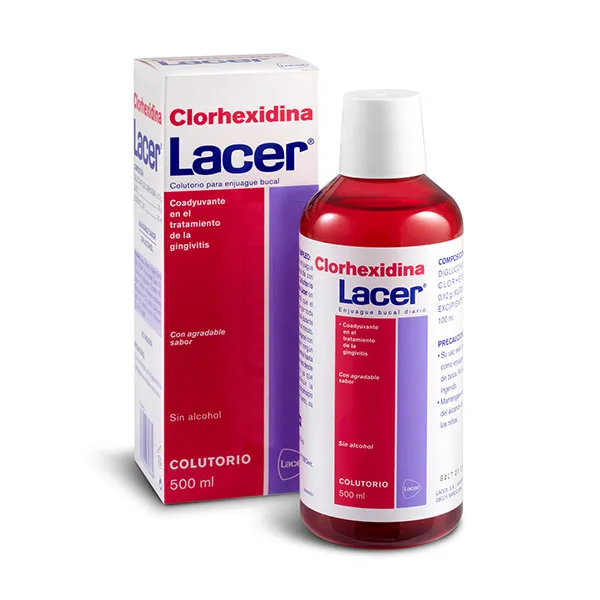 

Хлоргексидин для полоскания рта для десен и пародонта Clorhexidina Lacer, 500 ml