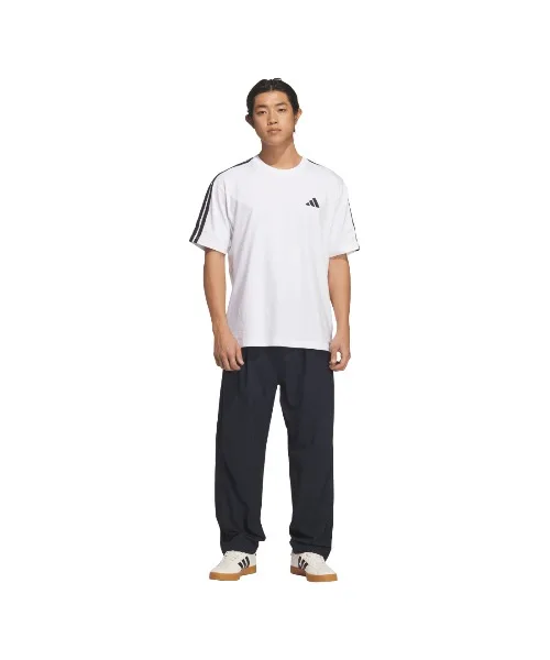 Мужские штаны с климакул технологией adidas Stretch Twill Loose Fit Tapered Leg Navy — фото 4