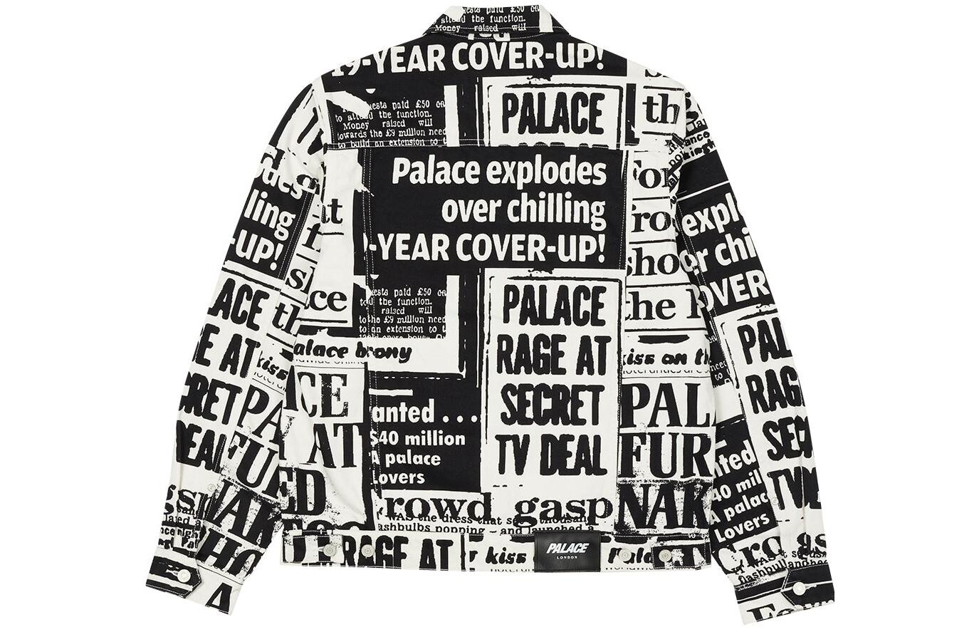 

Куртка унисекс Palace Tabloid джинсовая, черный