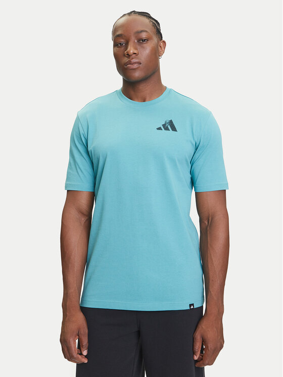 

Футболка regular fit Yay Sports Verbiage Graphic JY1830 Adidas, бирюзовый