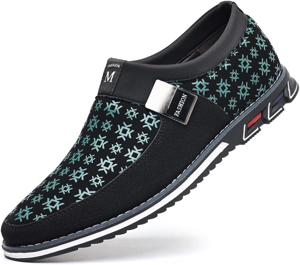 

Мужские повседневные туфли Veslexth, деловые слипоны, модные кожаные лоферы, удобные для ходьбы, вождения, роскошные для работы, офиса, нарядной носки на улице, дышащие кроссовки, зеленый