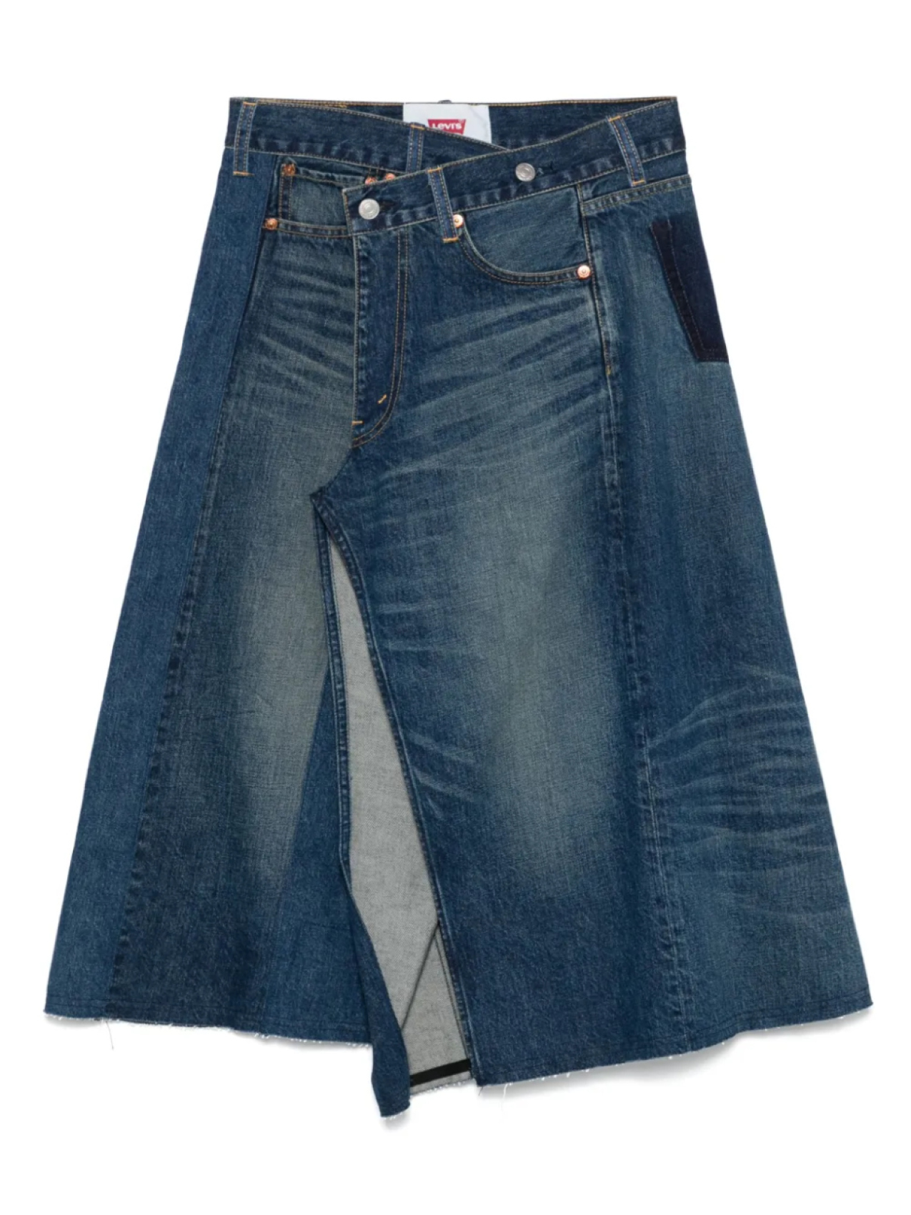 

Юбка миди из денима X Levi's Junya Watanabe, синий