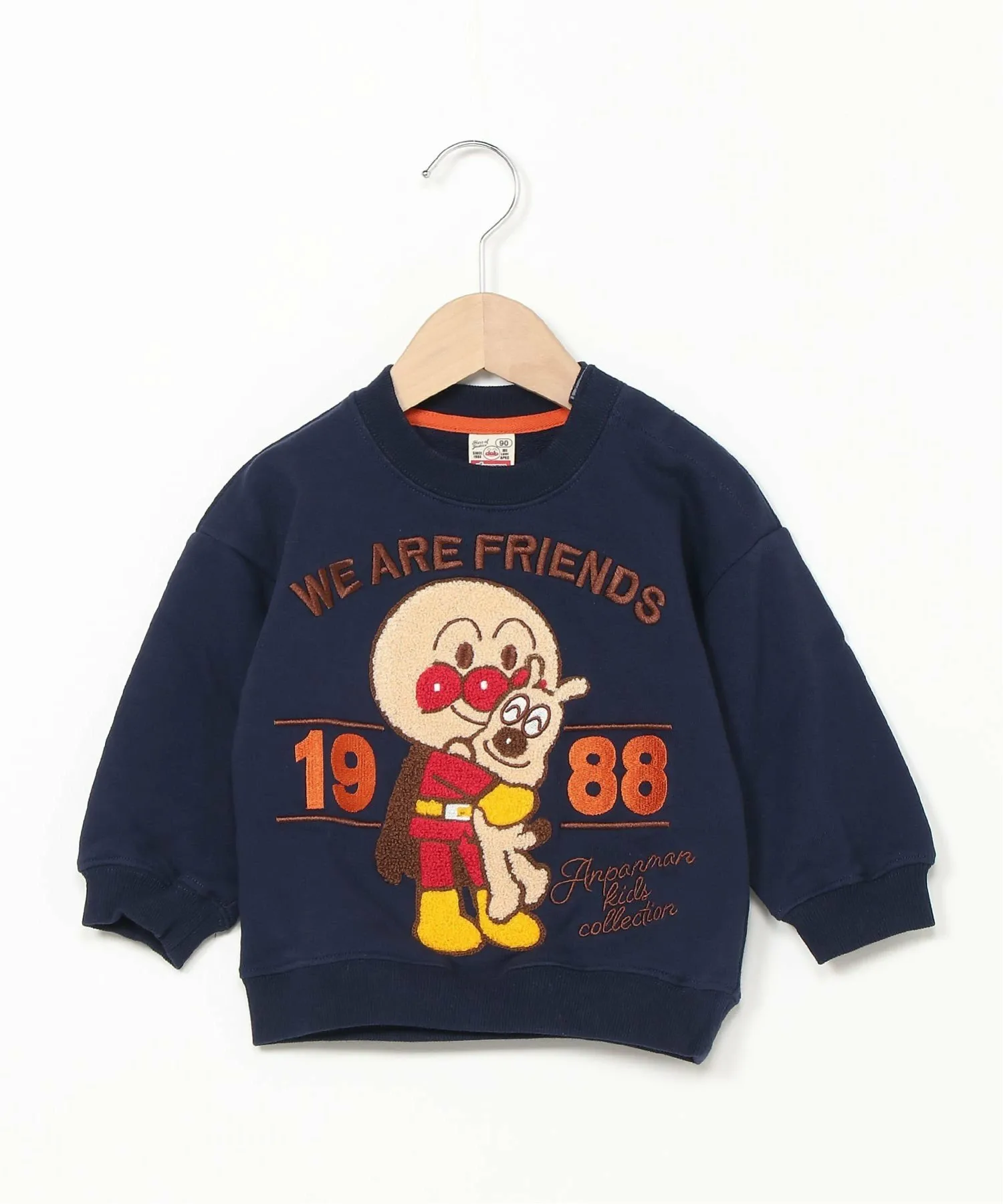 Вышитая толстовка APKC/(K)HUG Sagura Anpanman Kids Collection, Navy — фото 2