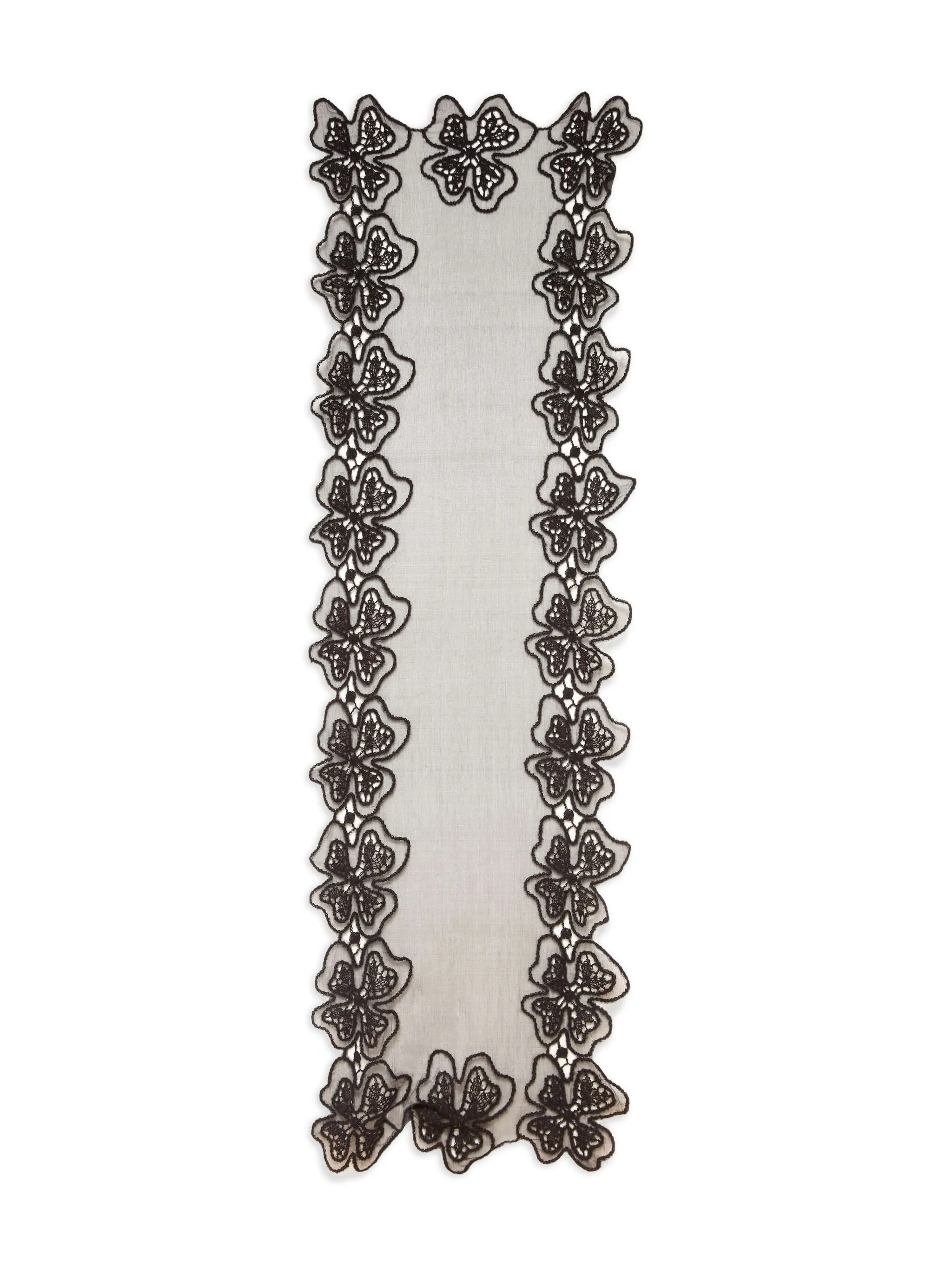 

Шарф Gillian Georgette с цветочной вышивкой Markarian, черный