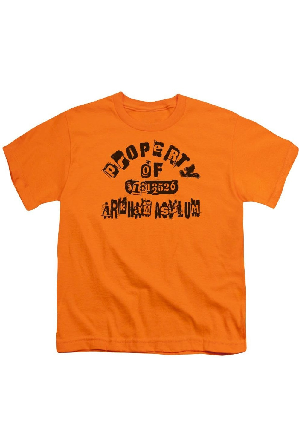 

Футболка с коротким рукавом Batman Property Of Arkham для детей Gildan, оранжевый