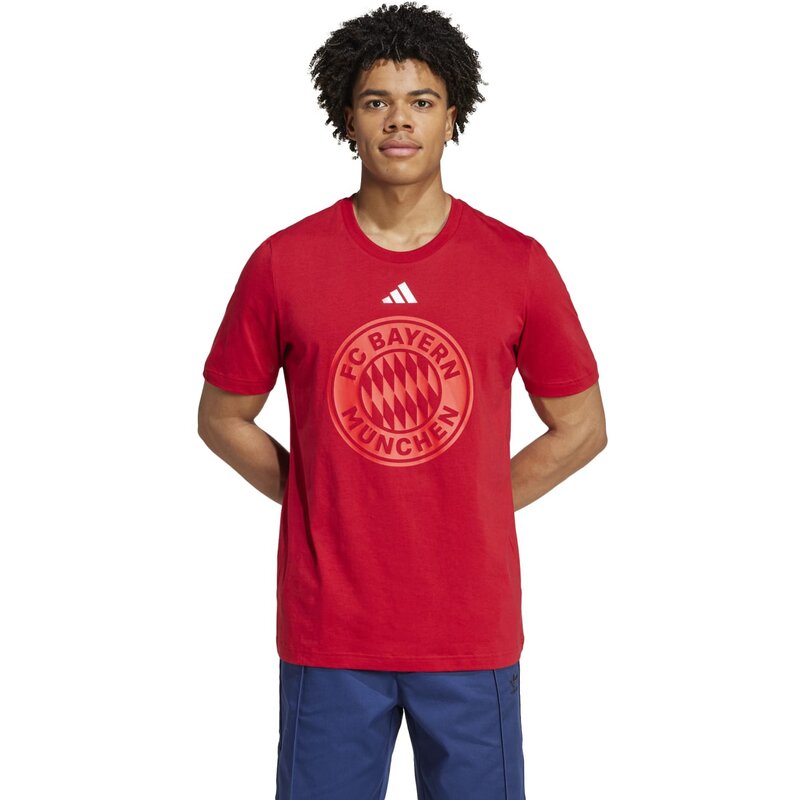 Фан-Футболка с графикой ДНК ФК «Бавария Мюнхен» Adidas, цвет tepore — фото 2