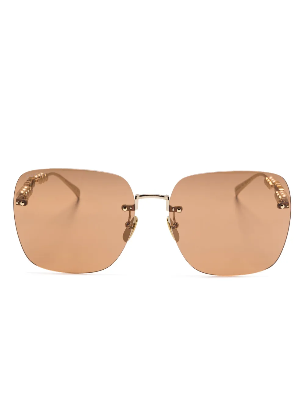 

Солнцезащитные очки в квадратной оправе Gucci Eyewear, золотой