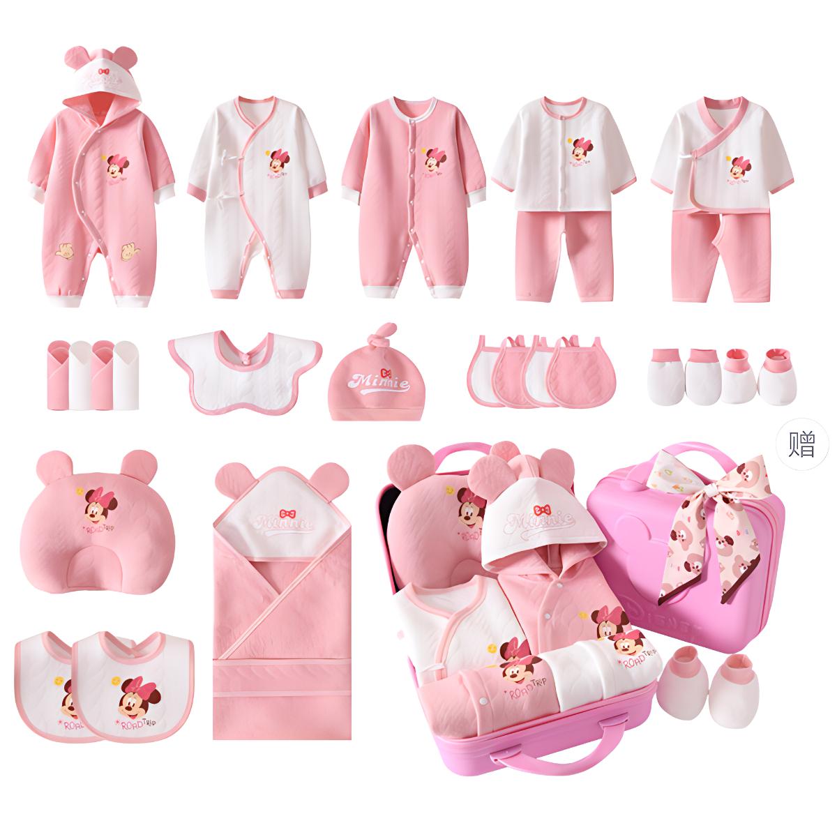 

Подарочный набор для малыша 26 предметов для младенцев и детей ясельного возраста Disney, розовый