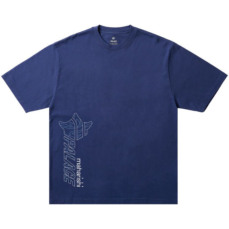 

Футболка Palace x Maharishi Templea Star Kor Om T-Shirt, Blue