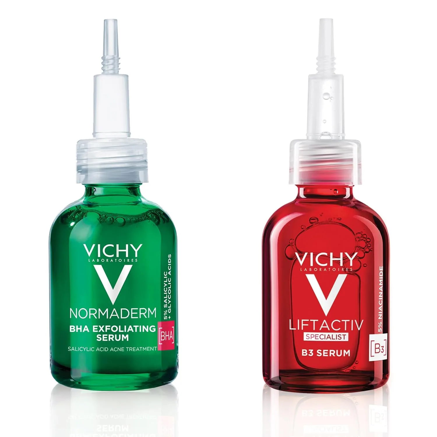 Набор Vichy — LiftActiv B3 сыворотка 5% ниацинамид + гликолевая кислота + транексамовая кислота + пептиды, осветляет темные пятна и