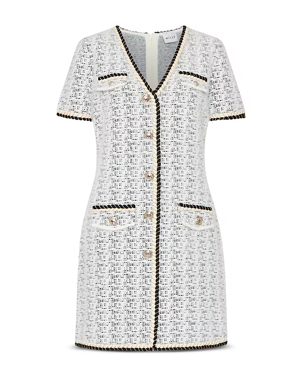 

Мини-Платье с V-образным вырезом и косами Milly, мультиколор