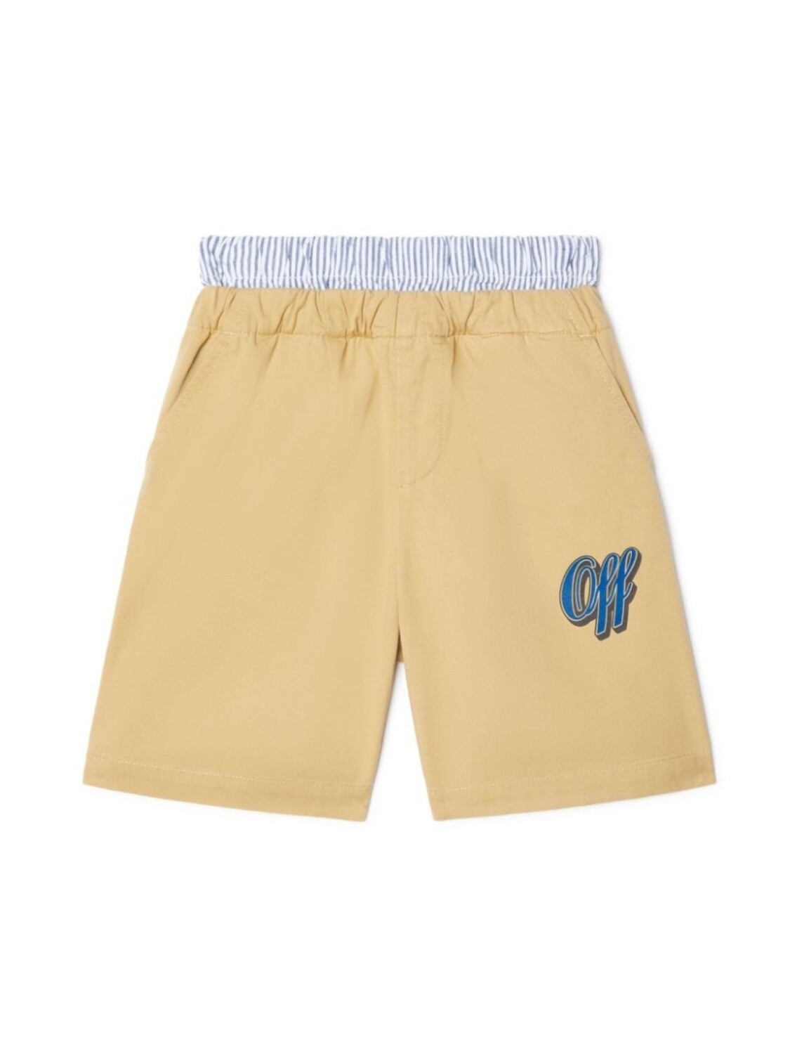 

Off-White Kids шорты Baseball с логотипом, нейтральный цвет