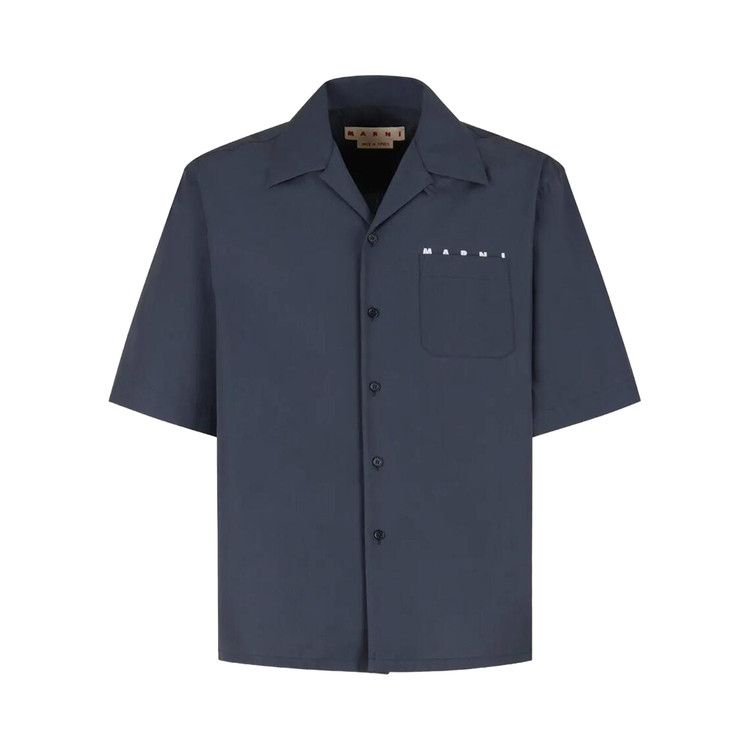 

Рубашка Marni Logo Organic Poplin Shirt, Dark Ash
