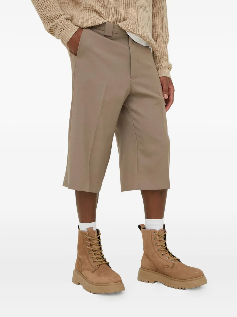 

Шорты с поясными петлями Won Hundred, бежевый