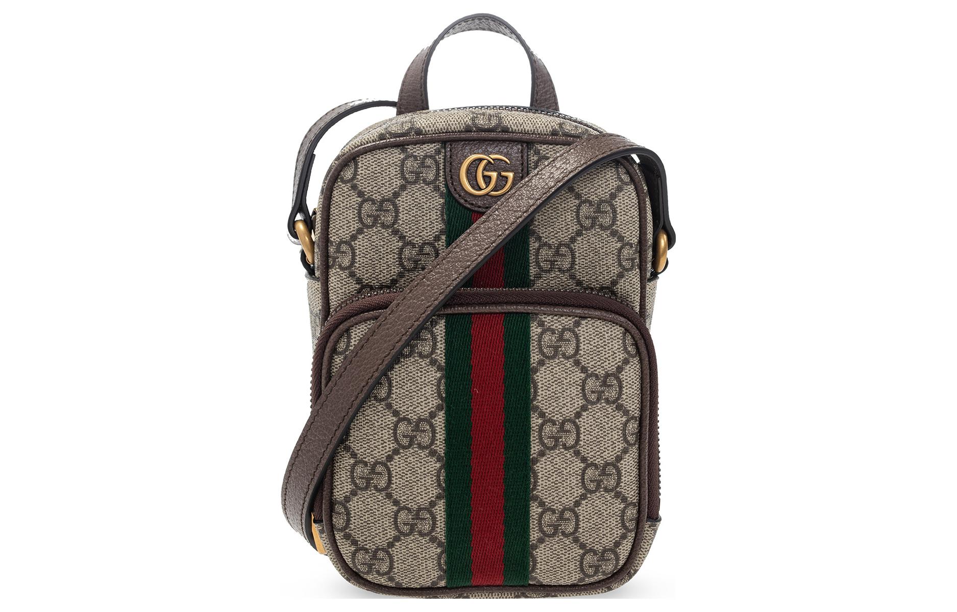 

Ophidia Canvas With Leather Messenger Bag, Camera Bag, Handbag, Shoulder Bag, Crossbody Bag Mini Unisex GUCCI