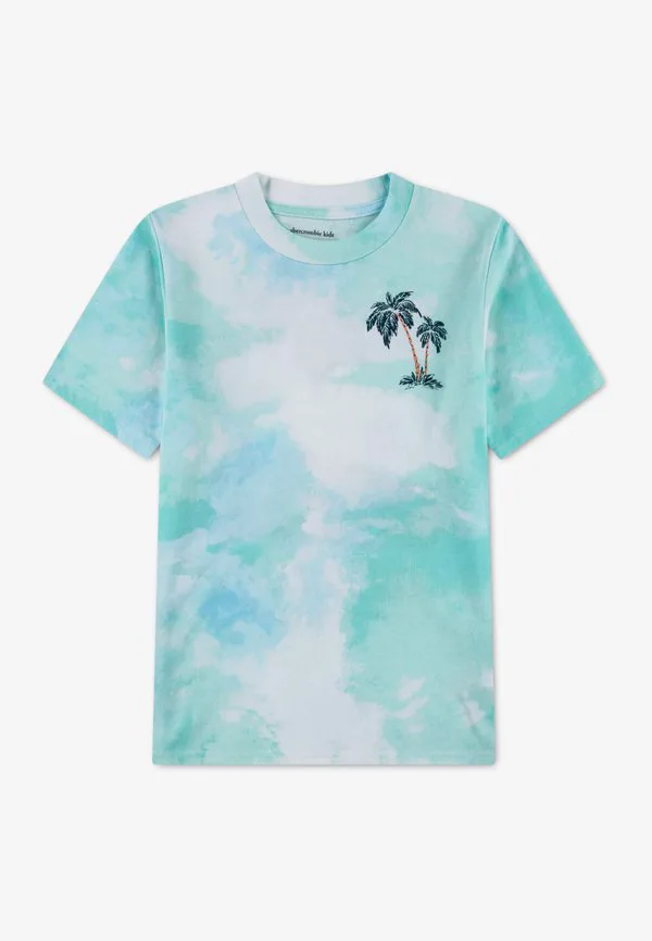Футболка с принтом палм-спрингс Abercrombie & Fitch, Bright White