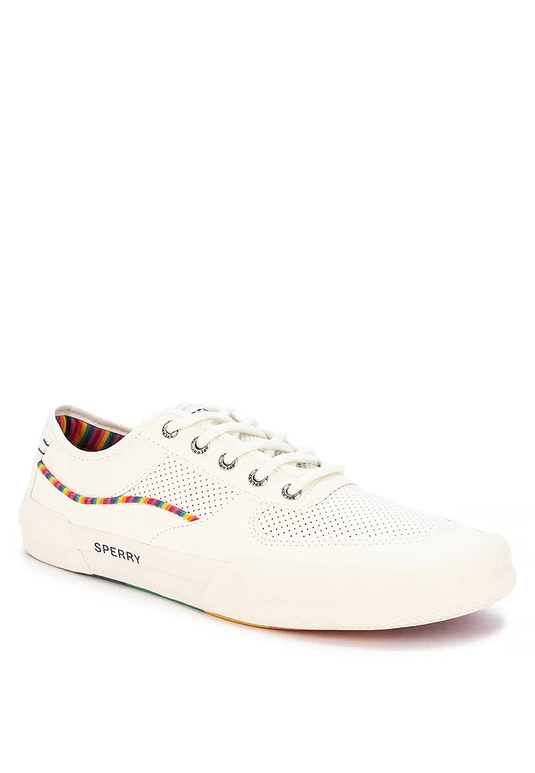 Мужские кожаные кроссовки Soltide Sperry, светло-бежевый — фото 2