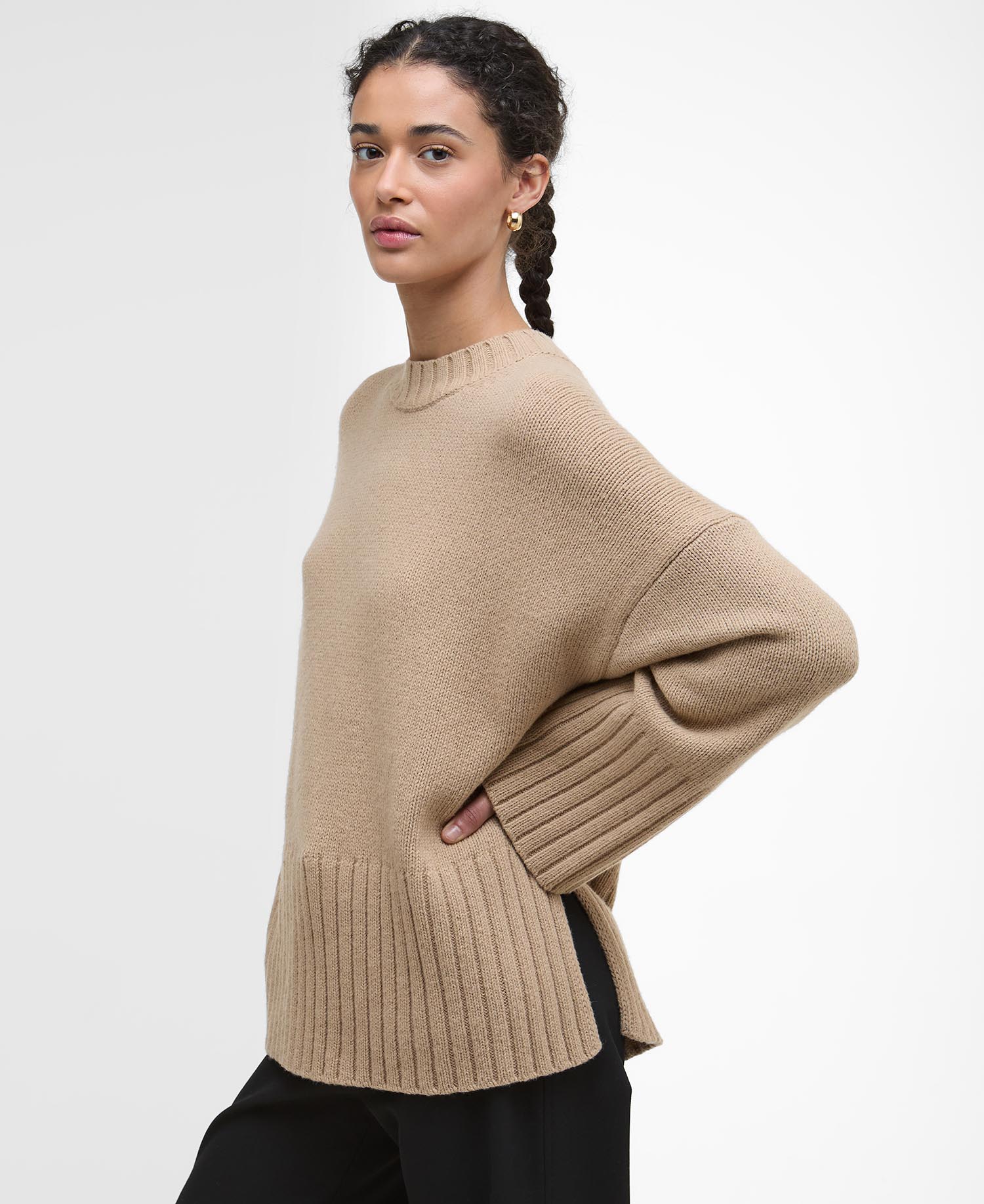 

Джемпер Barbour Sophia Crew Neck, Pale Camel