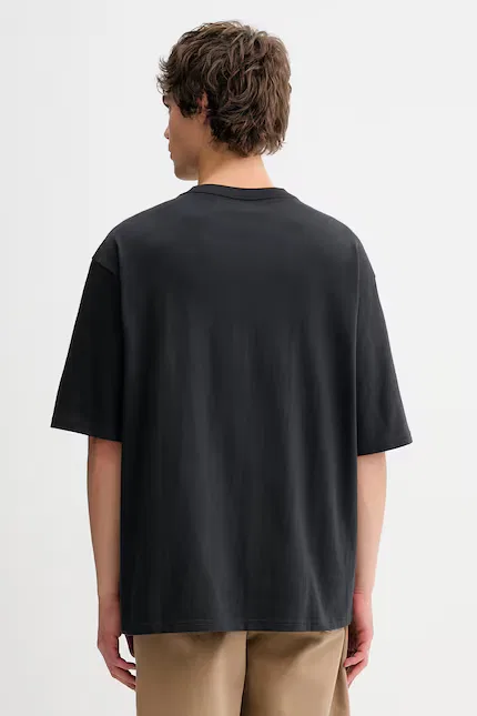 Футболка хлопковая Half Slv Pkt Levi's, черный — фото 3