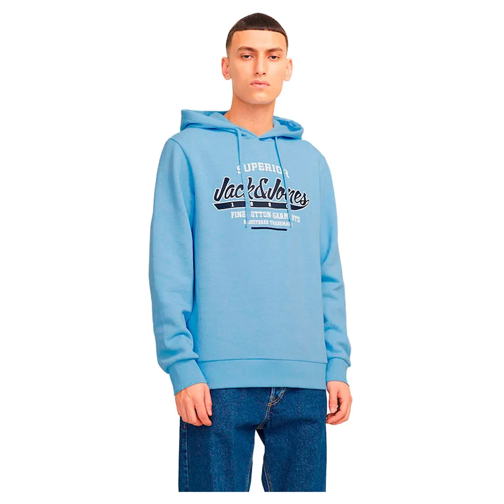 

Худи Jack & Jones Logo 2 Col, синий