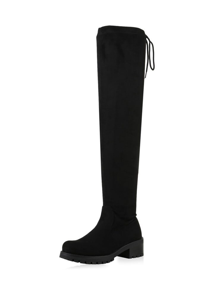 Сапоги VAN HILL Overknees Ava, черный