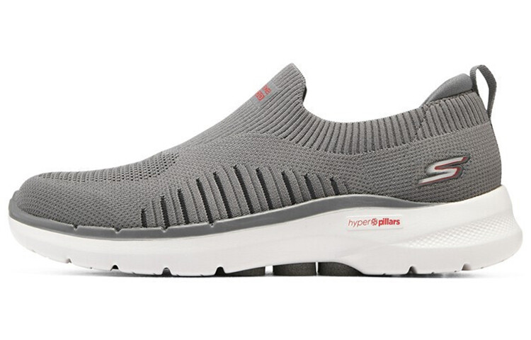 

Skechers Go Walk 6 Lifestyle Shoes Men Low-top Gray/Red