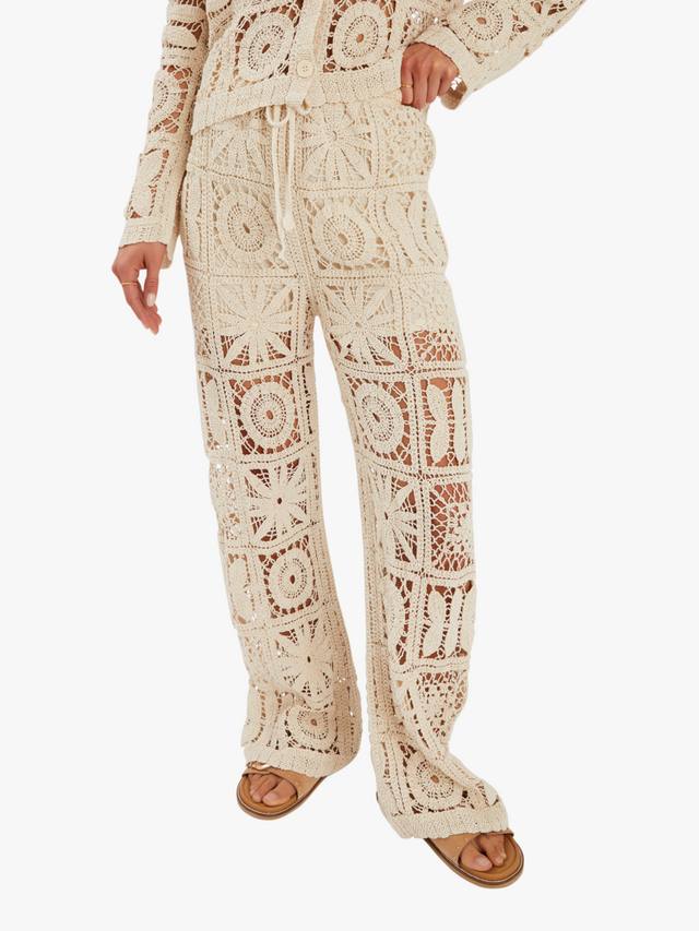 

Штаны с отделкой крючком Accessorize, Natural