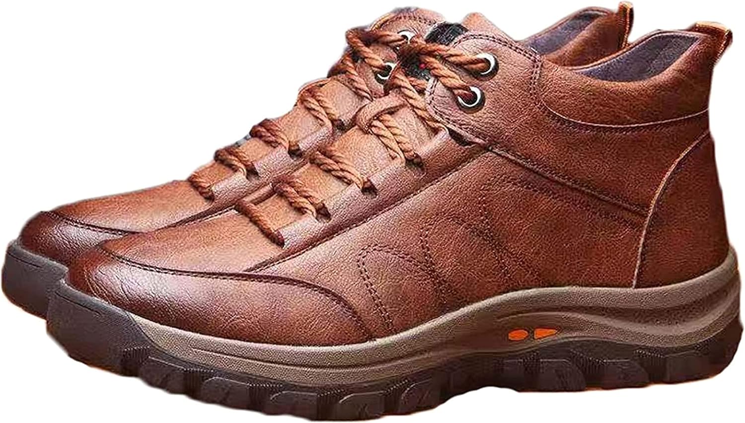 

Мужские зимние снежные ботинки Yiozoi, теплые короткие ботинки для улицы, для отдыха и повседневной носки, удобные высокие ботинки, ветронепроницаемые обувь для ходьбы, коричневый