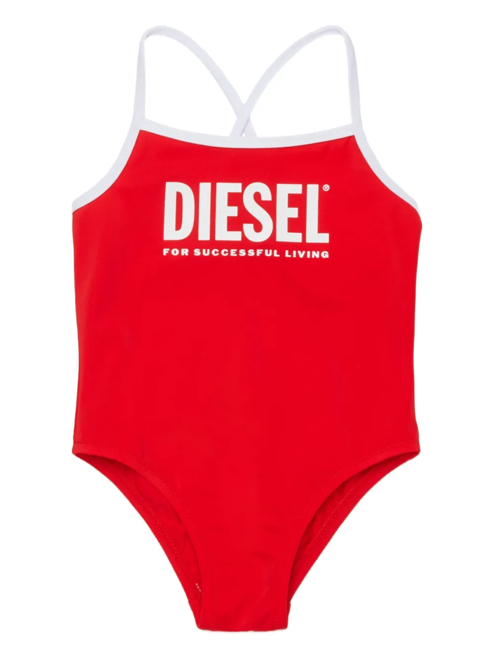 

Купальник Midib с перекрестными бретелями Diesel Kids, красный
