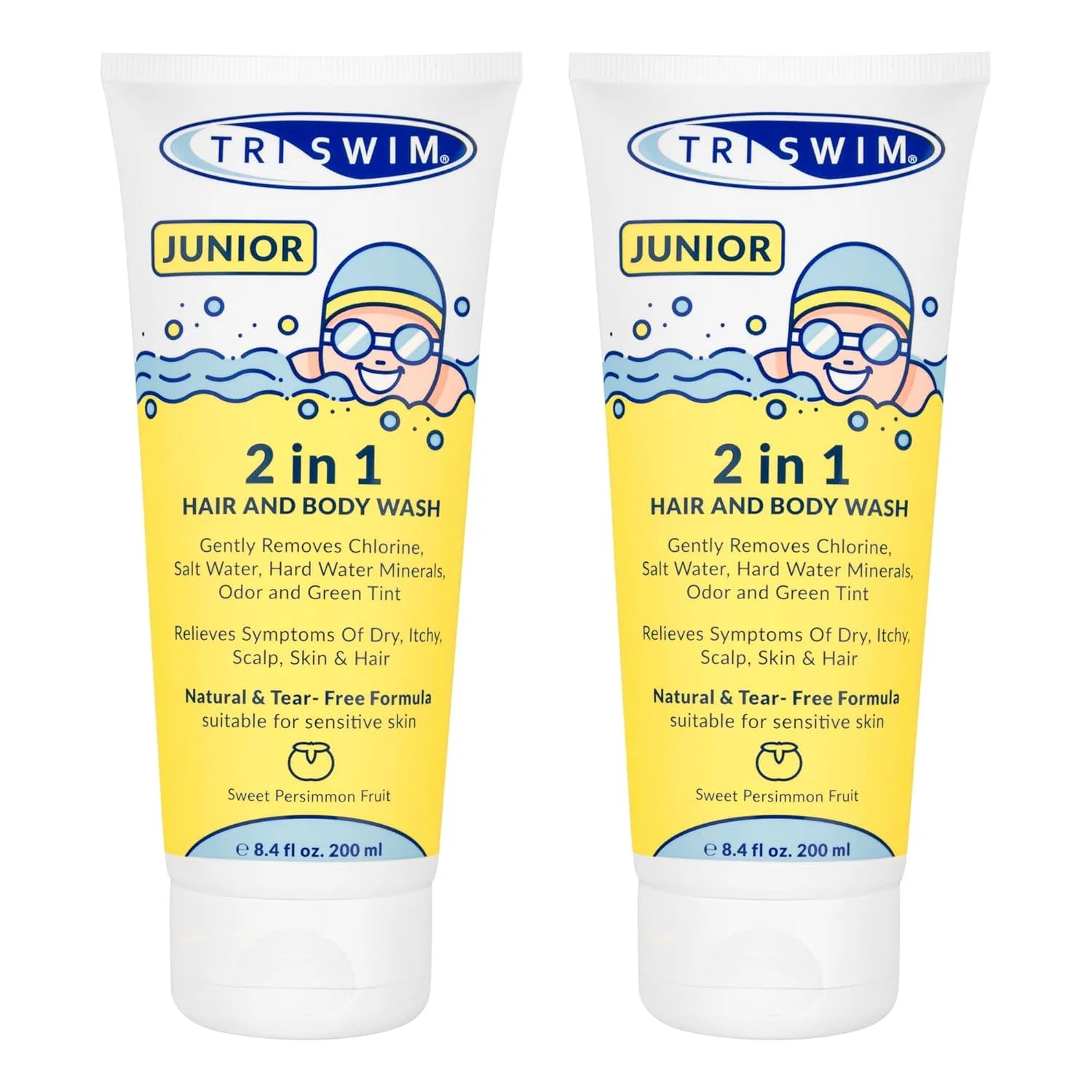 Детский шампунь и гель для душа TRISWIM Junior After Swim, 2 штуки Triswim