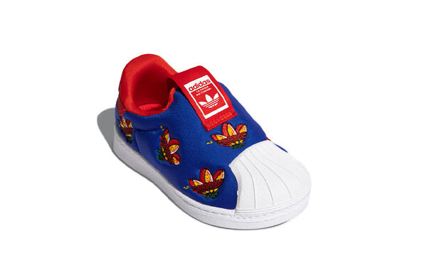 Кроссовки оригиналы суперзвезда 360 Adidas, синий — фото 3
