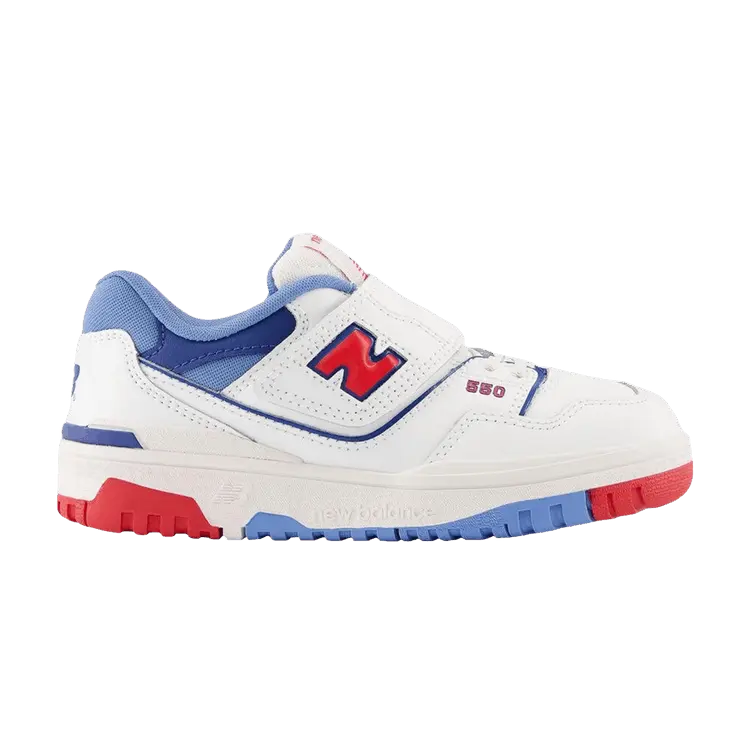 

Кроссовки New Balance 550 Little Kid White 'True Red'