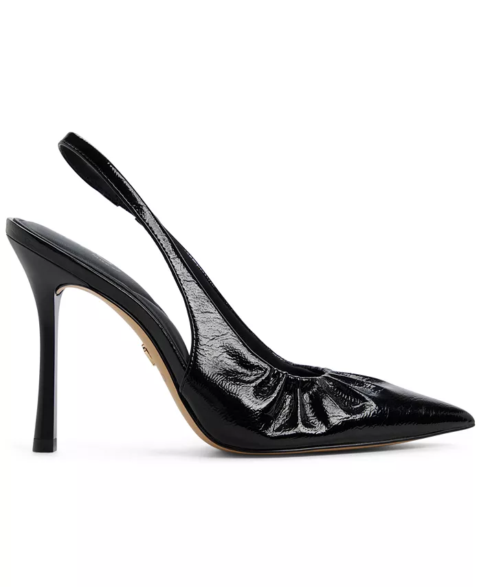 Женские туфли-лодочки Mystie с острым носом и ремешком на щиколотке Aldo, черный — фото 2