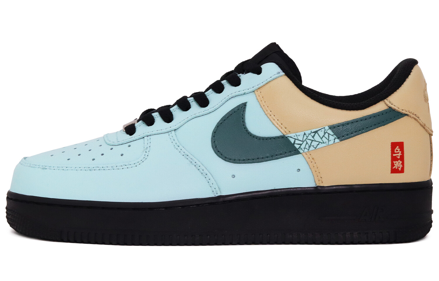 

Кроссовки Air Force 1 для скейтбординга мужские низкие черный/красный Nike