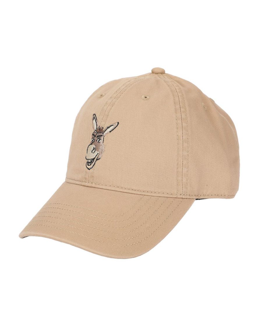 

Мужская бейсболка без каркаса с вышитой мордой осла, бежевого цвета Shrek, Brown