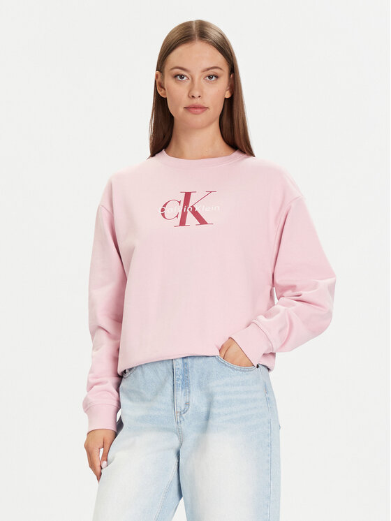 

Свитшот relaxed fit Monologo LV047B234G Calvin Klein Jeans, розовый