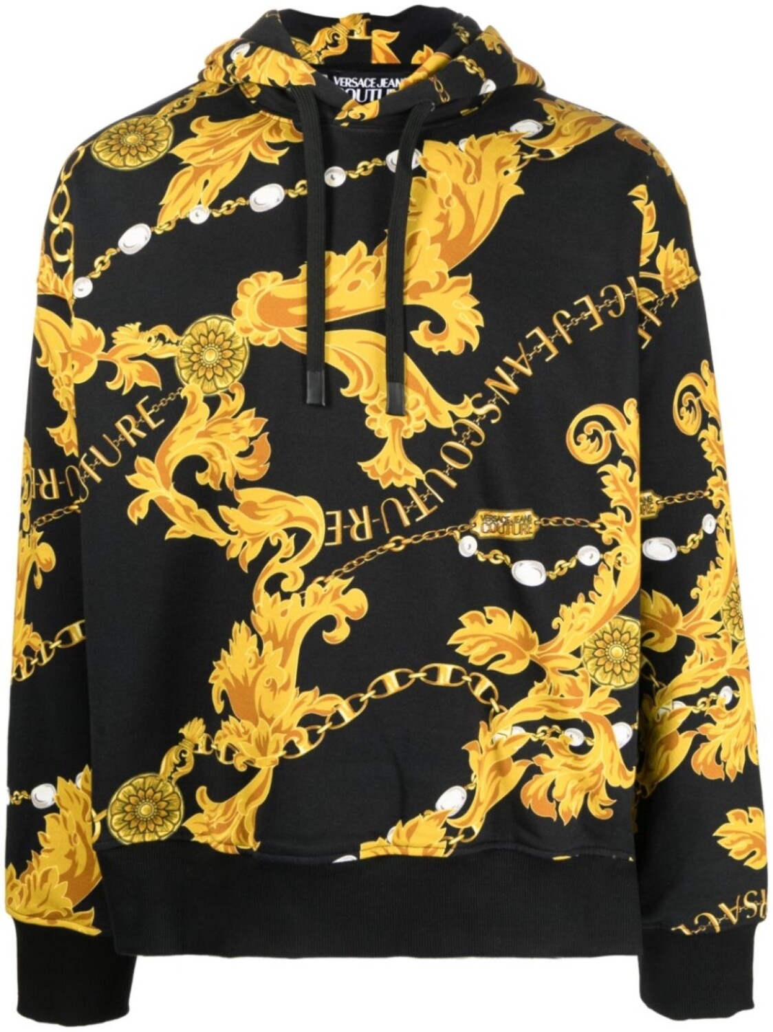 

Versace Jeans Couture худи с принтом Baroque, черный