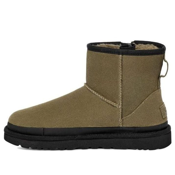 

Кроссовки классические мини с застежкой-молнией и логотипом на ленте Ugg, зеленый