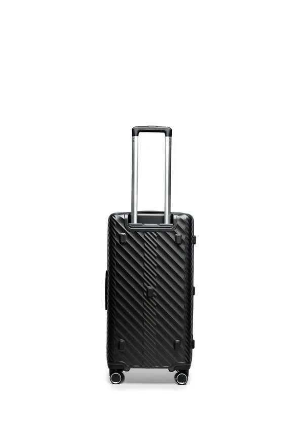 

Чемодан среднего размера на колесах с геометрическим узором Wittchen, Black