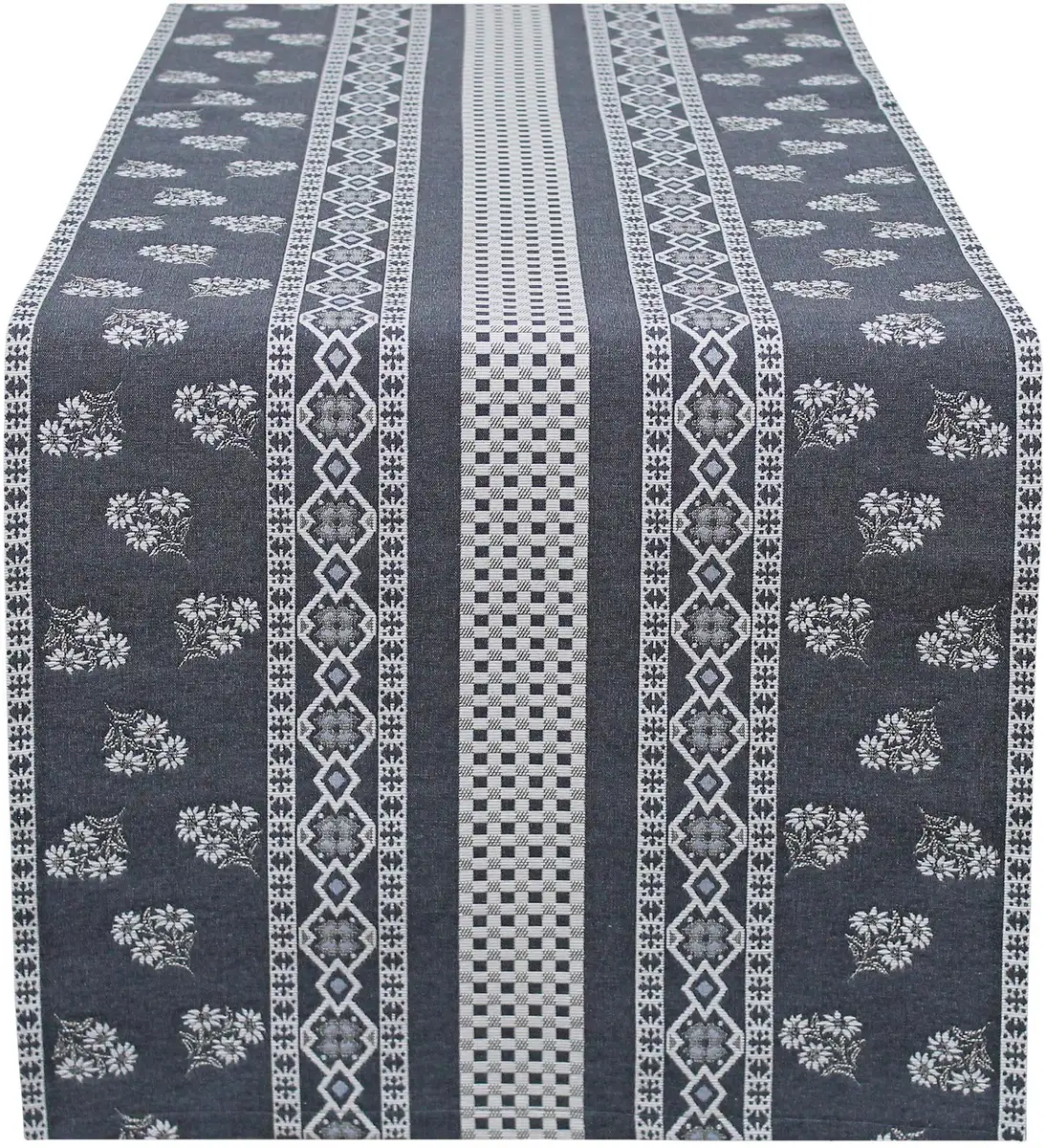 

HOSSNER - HOMECOLLECTION дорожка для стола "Найджел", (1 шт.) 36х140 см, серый