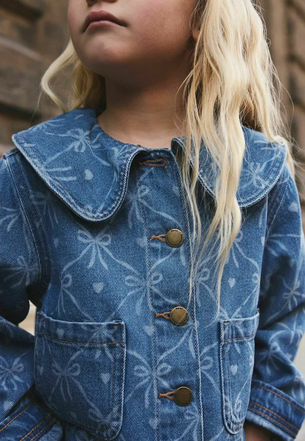 Куртка прямого кроя с принтом в виде банта. Next, Denim — фото 4