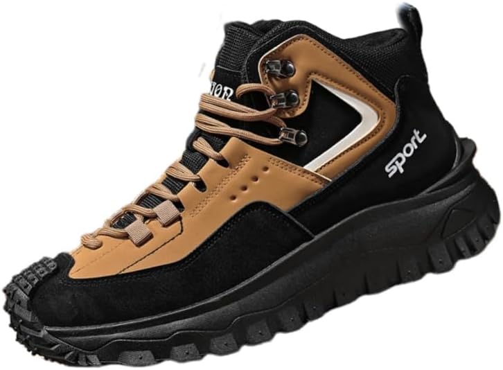 

Мужские спортивные кроссовки Fusecottc большого размера с противоскользящей подошвой - легкие повседневные кроссовки с модным дизайном для походов и городского ношения, хаки