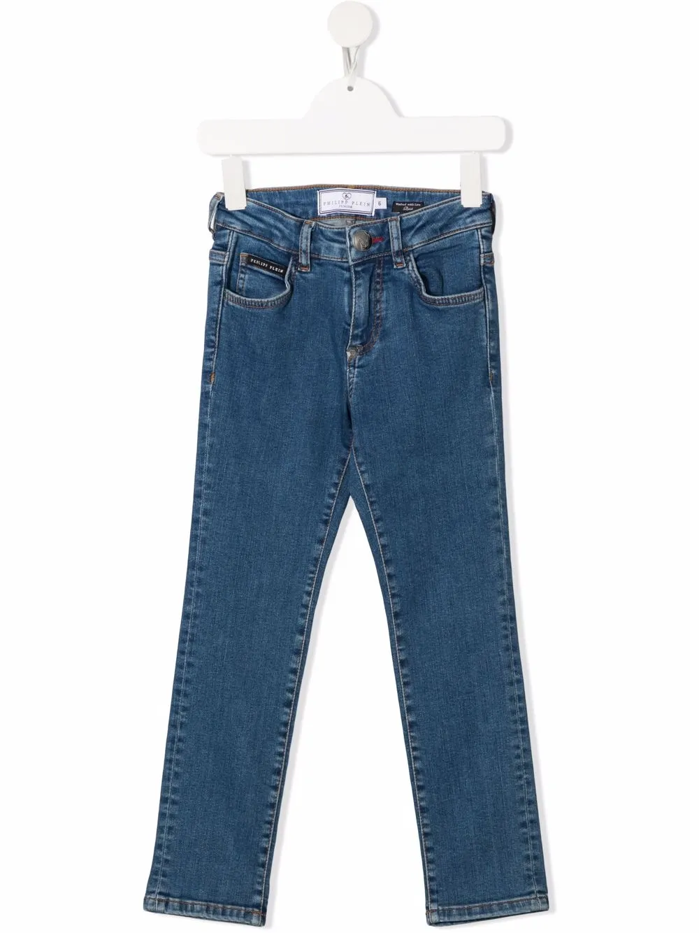 

Джинсы Iconic Plein стандартного кроя Philipp Plein Junior, синий