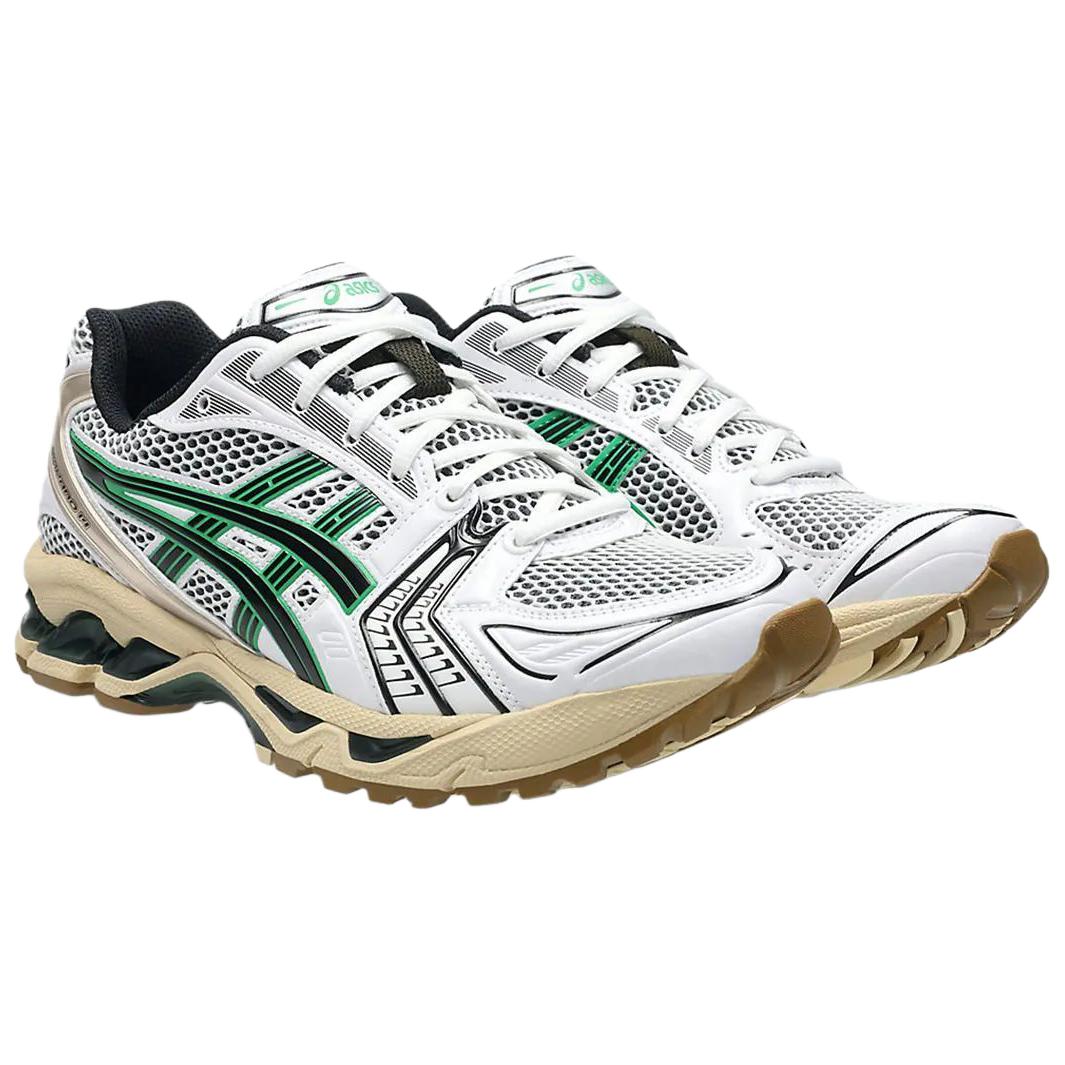 ASICS Gel Kayano 14 повседневные кроссовки для бега Unisex белые зеленые — фото 4