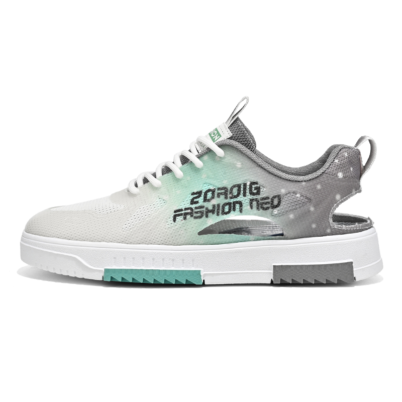 

Мужские повседневные низкие туфли с амортизацией, износостойкие, дышащие, легкие, увеличивающие рост Boogie Bear, White Gray