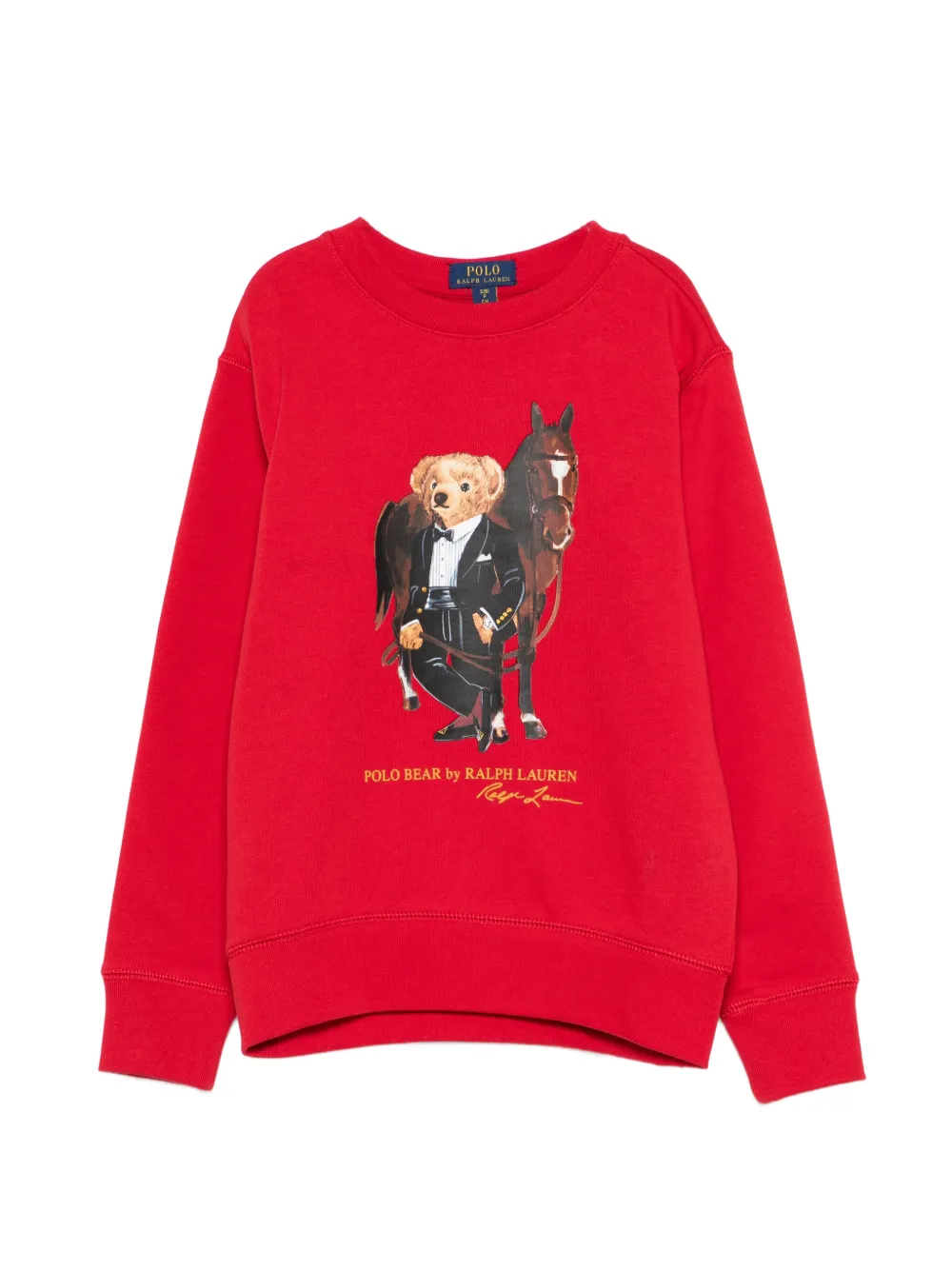

Свитшот с графическим принтом Polo Ralph Lauren Kids, красный
