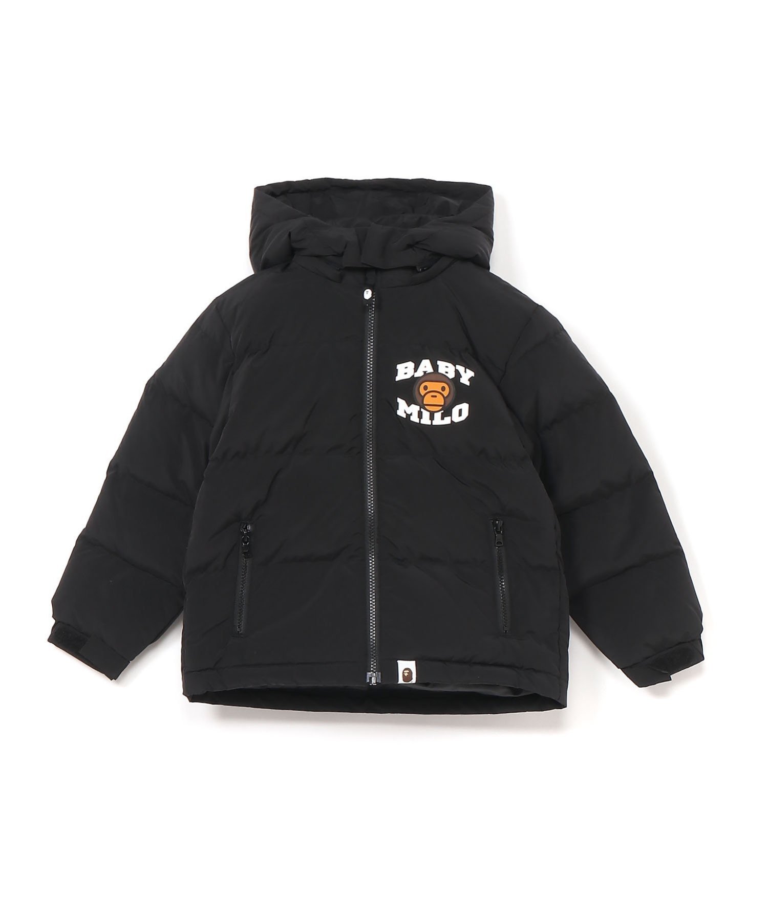 Пуховая куртка Baby Milo на молнии A Bathing Ape, Black