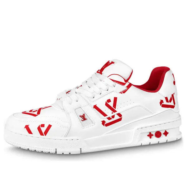 

Кроссовки lv trainer sneakers 'white red' Louis Vuitton, белый